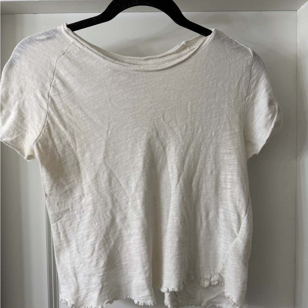 We The Free Cream Short Sleeve Tee